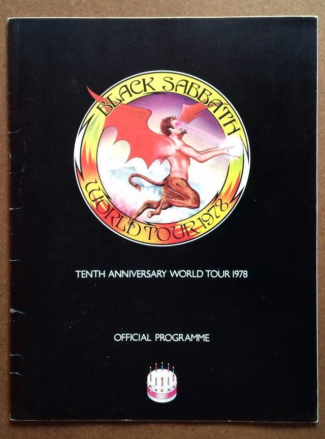 Preview of the first image of BLACK SABBATH 1978 Tenth Anniversary World Tour Programme..