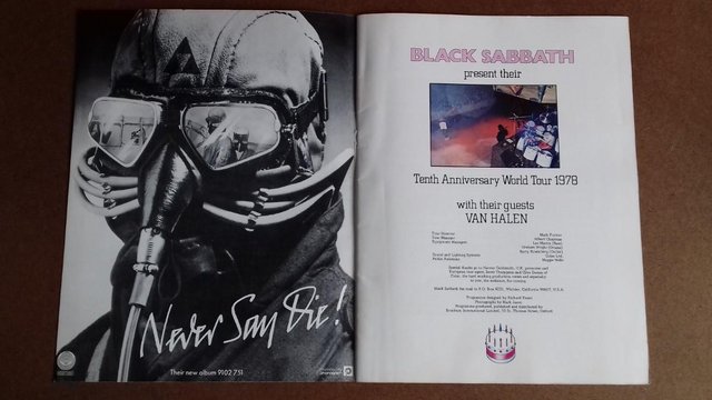 Image 3 of BLACK SABBATH 1978 Tenth Anniversary World Tour Programme.