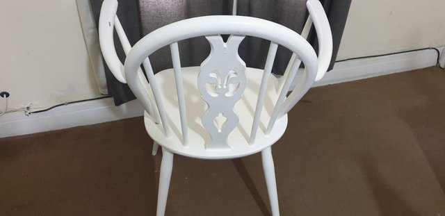 Image 5 of Ercol armchair white painted 1960's