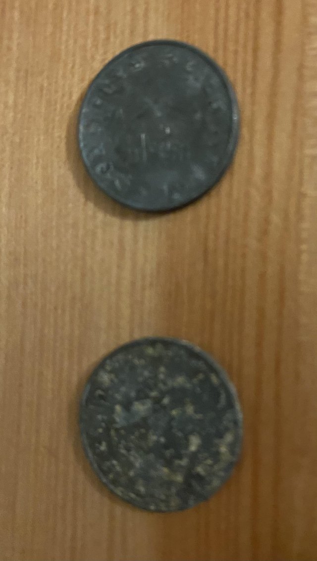 Preview of the first image of 2 x 1941 10 pf pieces very historic items.
