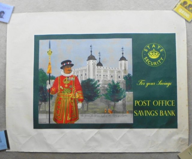 Preview of the first image of 1950s Post Office poster Tower of London.