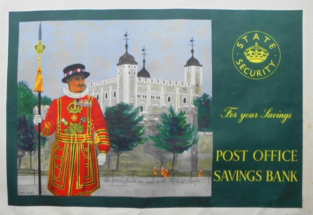 Image 2 of 1950s Post Office poster Tower of London