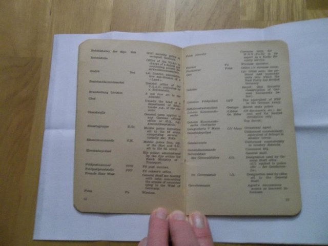 Image 3 of Canadian Army issue Nazi Party Glossary & phrase book 1944