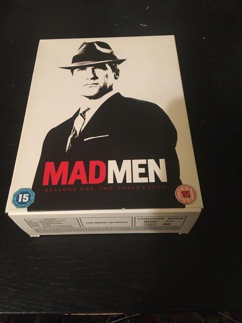 Preview of the first image of Mad Men- Seasons 1-4 DVD's.