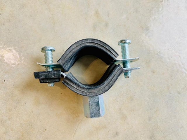 Image 2 of Saddle Pipe Clamps with Linings 25-28mm by Walraven