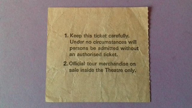 Image 2 of BLACK SABBATH  1980  'Heaven + Hell'  Tour ticket  stub.
