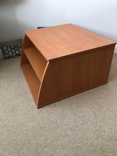 Image 3 of TV STAND in Rich Beech wood. Width 24 inches