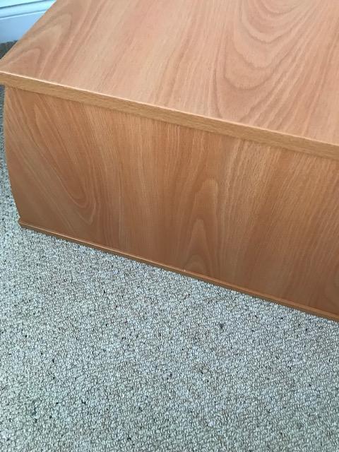Image 5 of TV STAND in Rich Beech wood. Width 24 inches