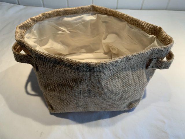Image 3 of Unused natural linen foldable bread basket