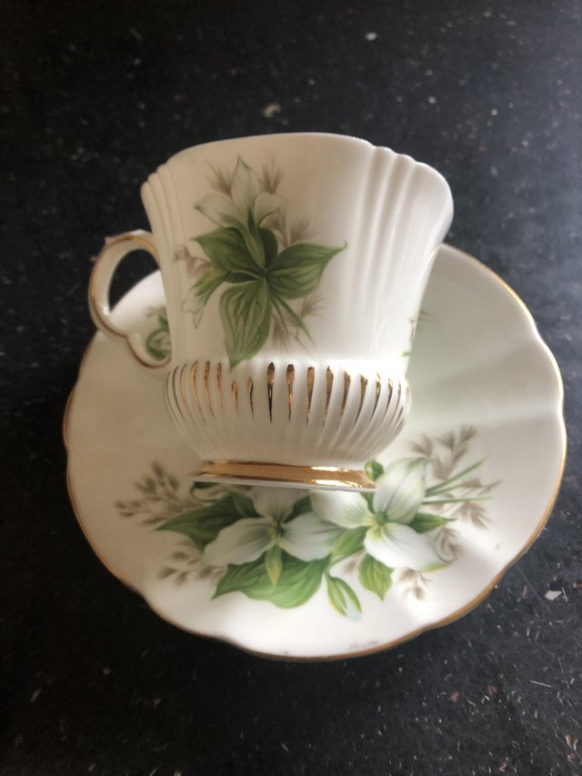 Preview of the first image of Royal Adderley Vintage Cup and Saucer.