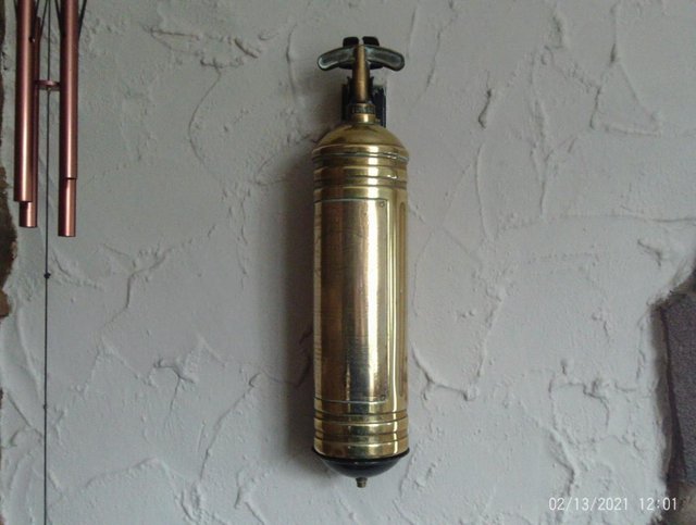 Image 2 of brass fire extinguisher