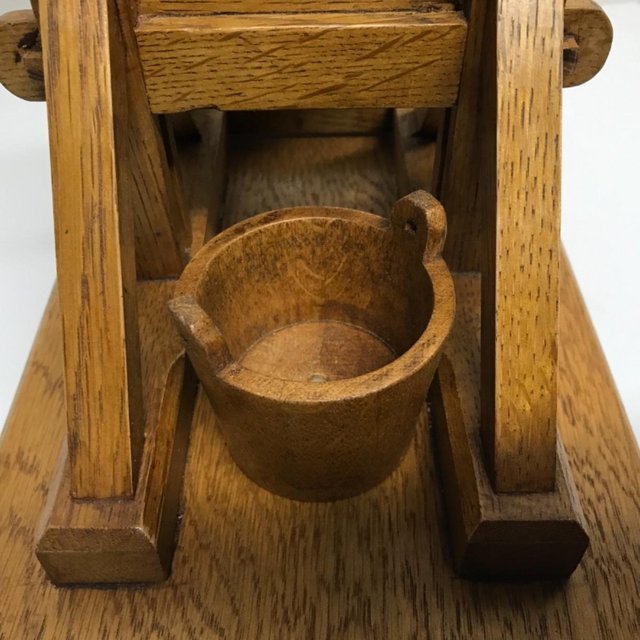 Image 2 of French Guillotine desks top cigar cutter in oak