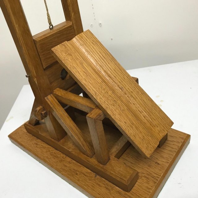 Image 4 of French Guillotine desks top cigar cutter in oak