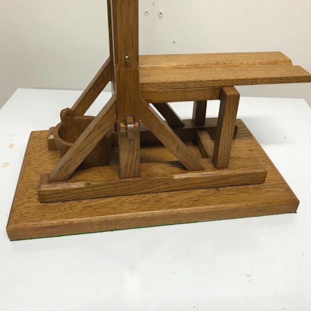Image 7 of French Guillotine desks top cigar cutter in oak