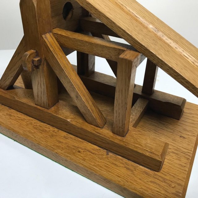 Image 11 of French Guillotine desks top cigar cutter in oak