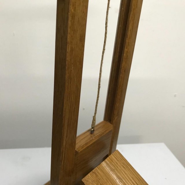 Image 14 of French Guillotine desks top cigar cutter in oak