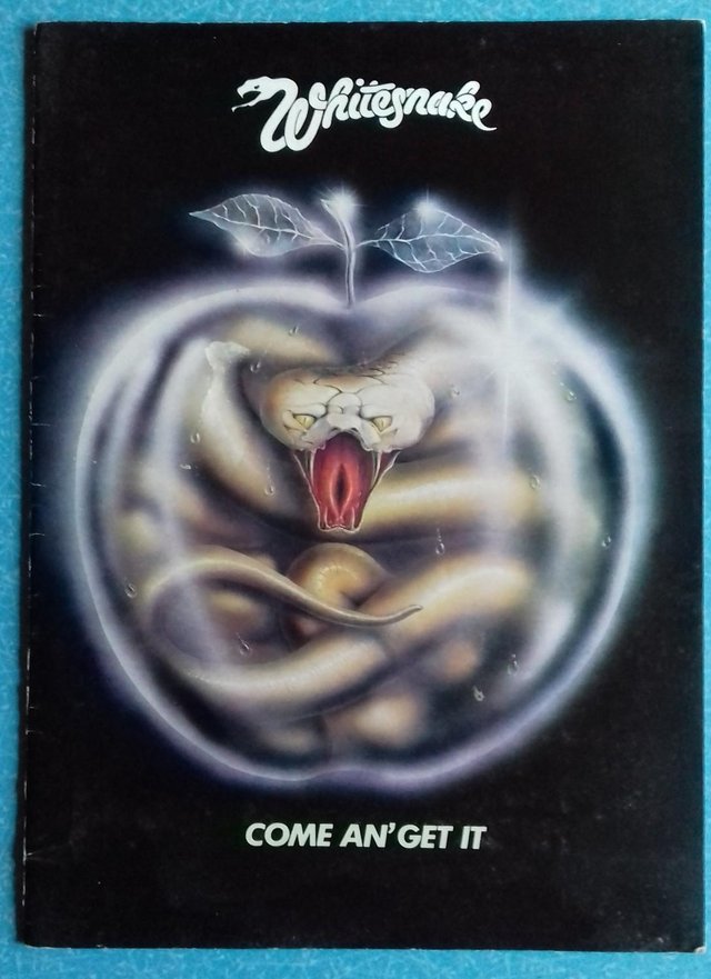 Preview of the first image of Whitesnake 1981 Official ‘Come An’ Get It’ Tour Programme..