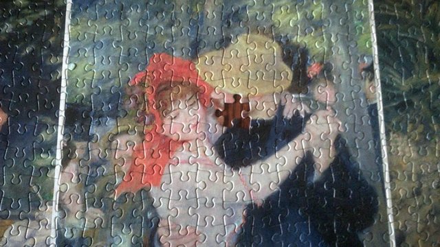 Image 2 of King 1000 piece Jigsaw Dancers- Renoir Missing 1 piece