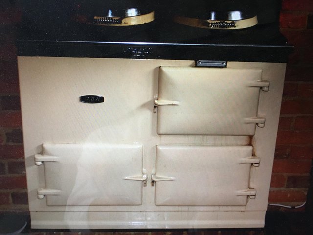Preview of the first image of A VINTAGE CREAM AGA FOR SALE - AS PARTS.
