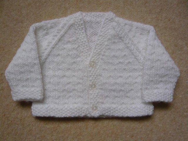 Preview of the first image of Cardigan - baby boy, brand new, hand knitted.