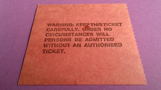 Image 2 of 1980 Rush Original ‘Permanent Waves’ Tour ticket stub.
