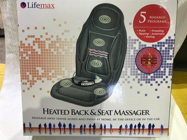 Preview of the first image of Lifemax Heated Back and Seat Massager 226R.
