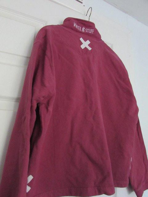 Preview of the first image of White Stuff deep pink sweatshirt size 12.