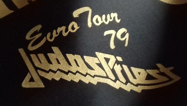 Preview of the first image of 1979 Judas Priest European tour scarf..