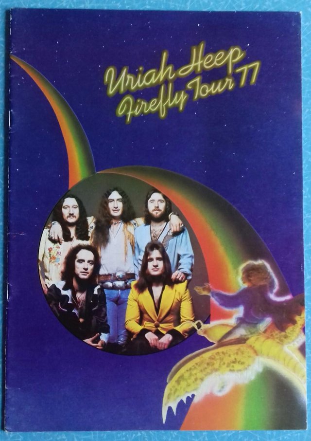 Preview of the first image of 1977 Uriah Heep ‘Firefly’ UK Tour concert Programme..
