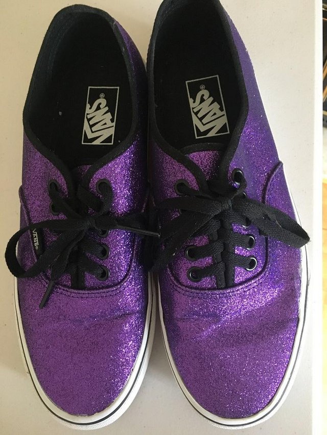 Preview of the first image of Vans USA - Purple Glitter.