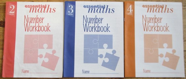 Image 2 of Essential Maths Number workbooks (incl P&P)
