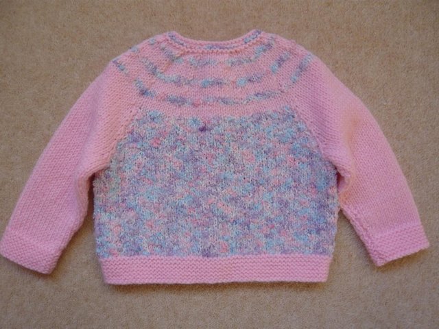 Image 3 of Cardigan - baby girl, matinee style, brand new, hand knitted