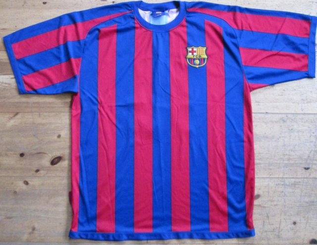 Preview of the first image of FC Barcelona Ronaldinho Shirt (Incl P&P).
