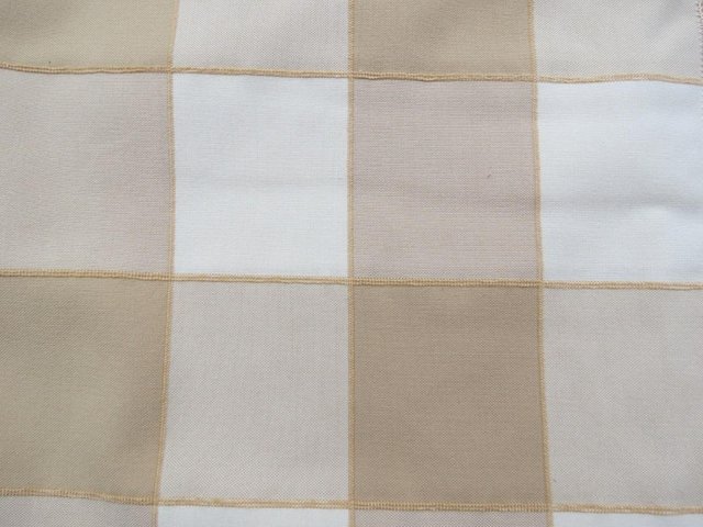 Preview of the first image of Fabric Remnant Check Design in Cream Colours.