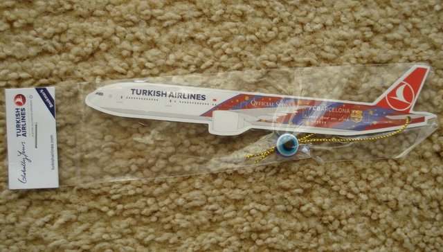 Preview of the first image of NEW 1 x TURKISH AIRLINES BOOKMARK WITH TURKISH EYE BEAD.