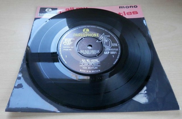 Image 4 of Original Beatles EP 1st UK release 'All My Loving'