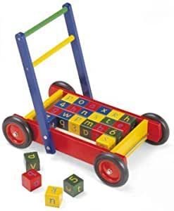 Preview of the first image of Pintoy baby walker with bricks.