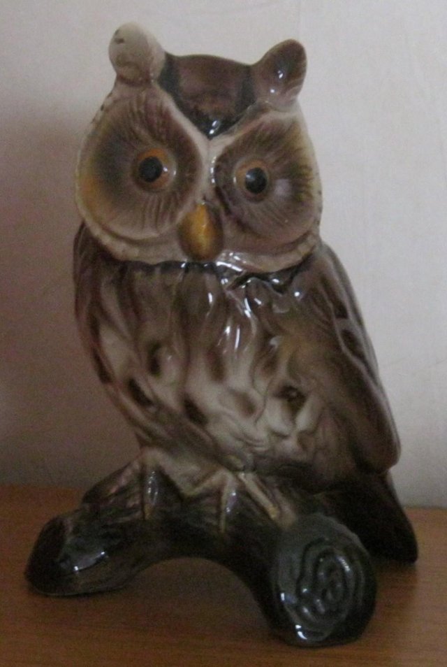 Preview of the first image of Brown Owl ornament, 16cm tall..