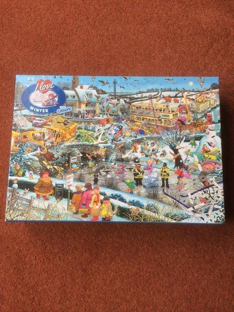 Preview of the first image of GIBSONS 1000 PIECE JIGSAW PUZZLE-I LOVE WINTER.