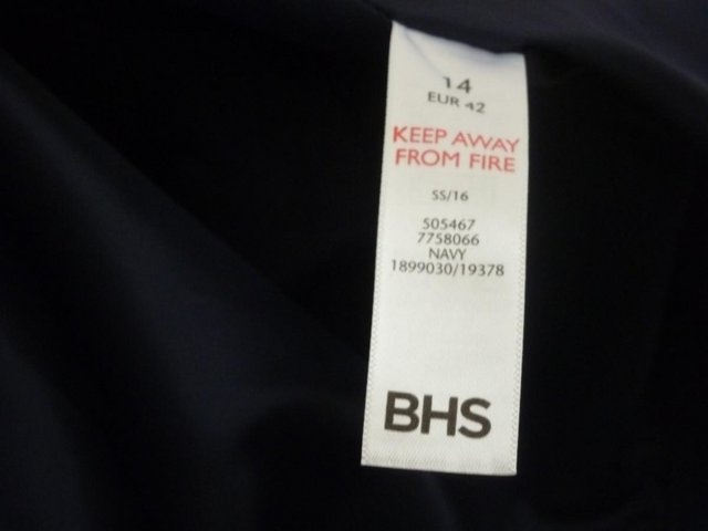 Image 4 of BHS Navy Lightweight Hooded Coat