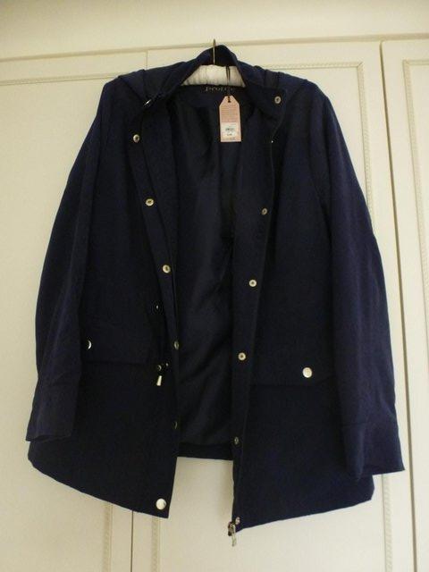 Image 5 of BHS Navy Lightweight Hooded Coat