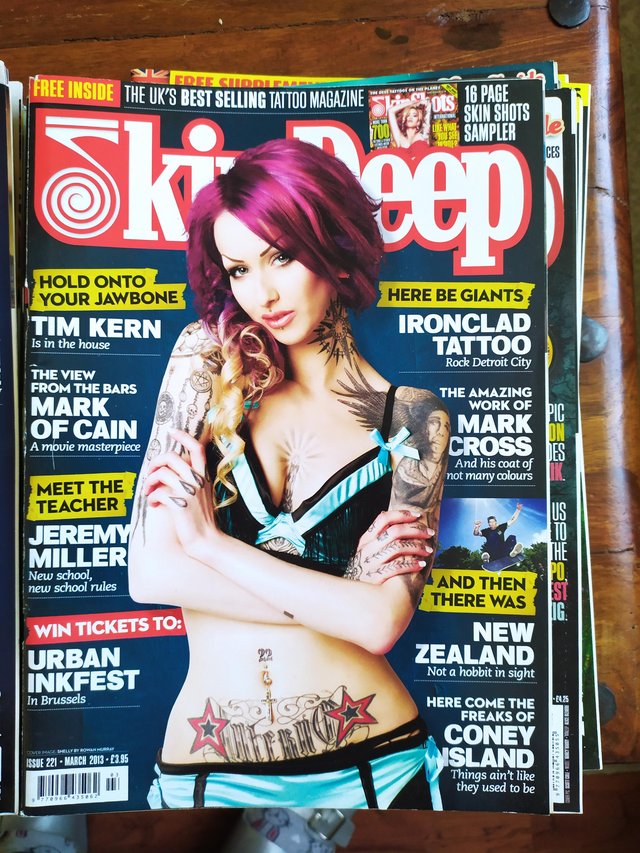 Preview of the first image of Skin Deep Tattoo magazines x 33.