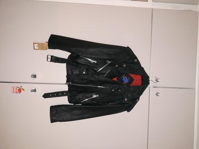 Preview of the first image of Pop Boutique Bikers Jacket Size 12/14.