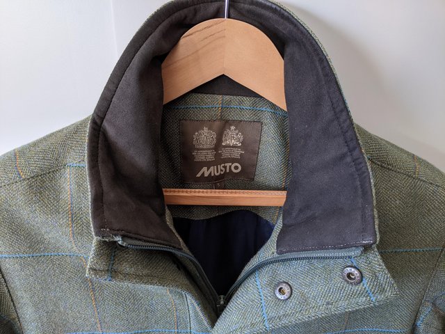Preview of the first image of Gent's Musto tweed coat..