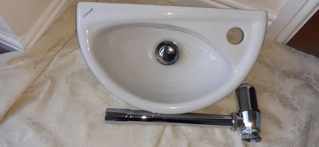 Preview of the first image of Cloakroom vanity washbasin and fittings.