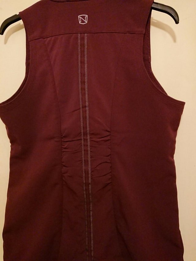 Preview of the first image of Noble Outfitters Fleece Lined Ladies Burgundy Gilet.