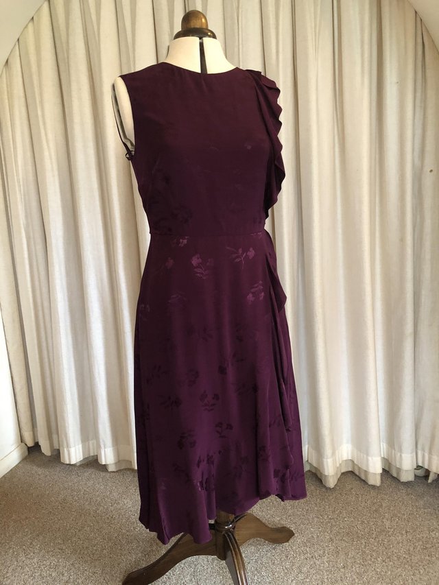 Preview of the first image of Phase Eight dress Size 12 in Damson.
