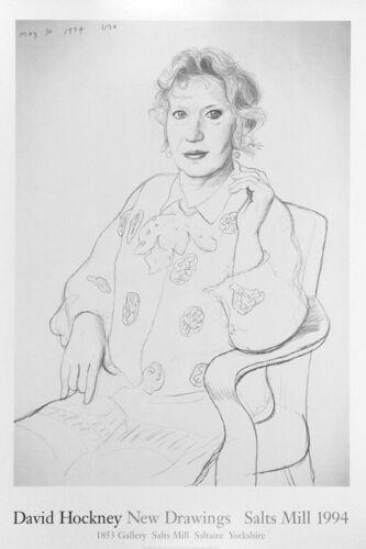 Image 2 of David Hockney Original Poster New Drawings Exhibition