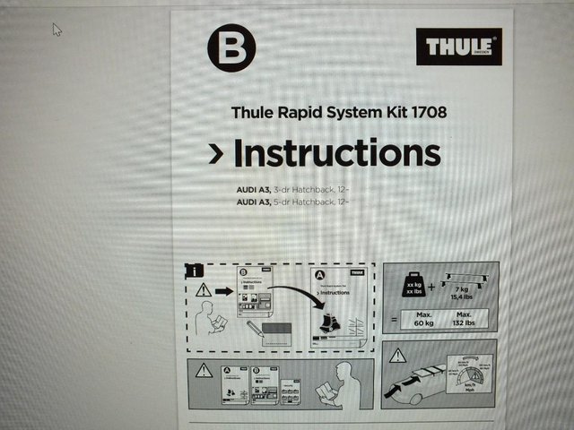 Image 3 of Thule fitting kit 1708 for Thule footpack 754