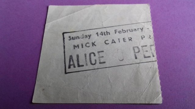 Image 2 of 1982 Alice Cooper Original concert ticket stub.